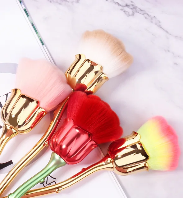 Flower Nail Brush For Manicure Rose Nail  1