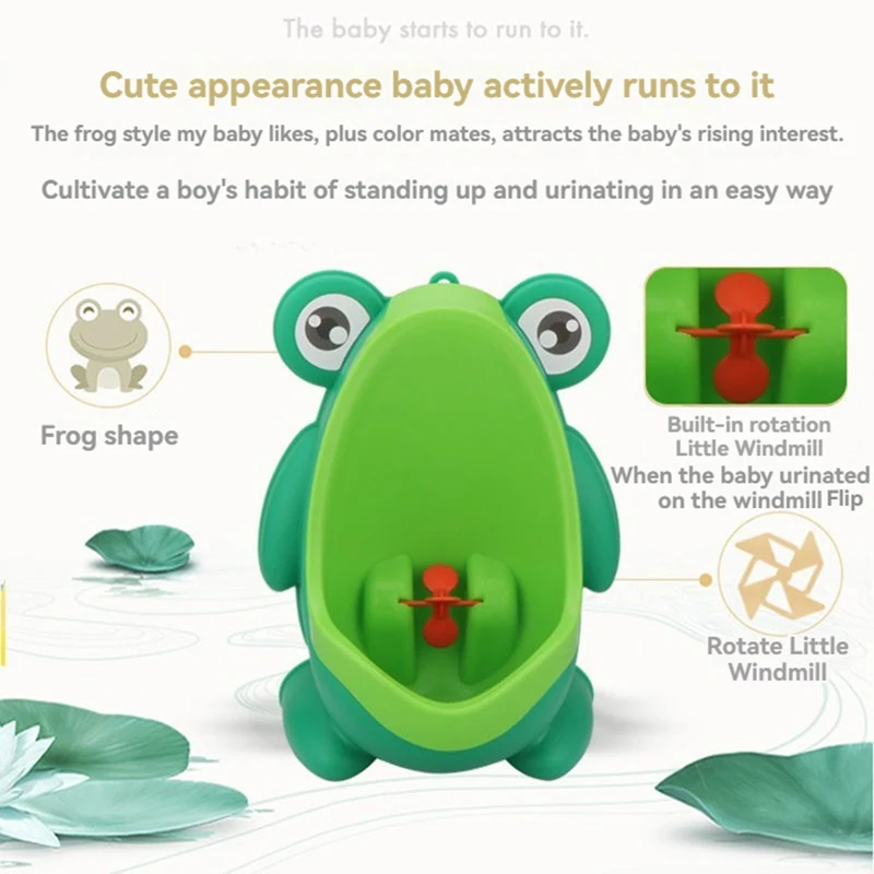 New Pattern Fashionable Little Frog Male Baby Urinal Boys Wall Mounted Children's Standing Urinal Boys' Urine Training Device 2