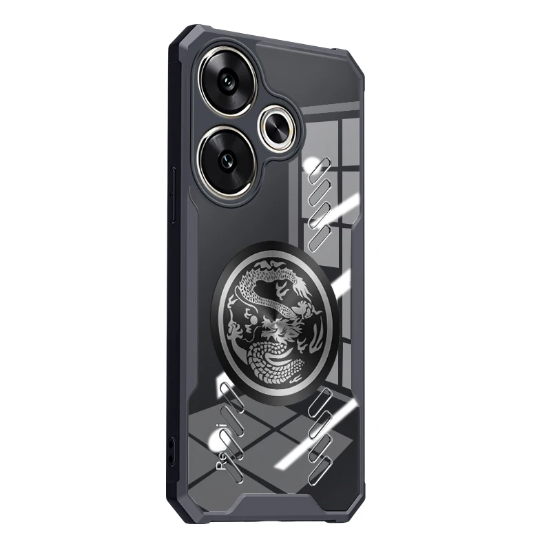 Dragon Totem Graphene Cooling Case - Heat Dissipation, Shockproof, Transparent Cover