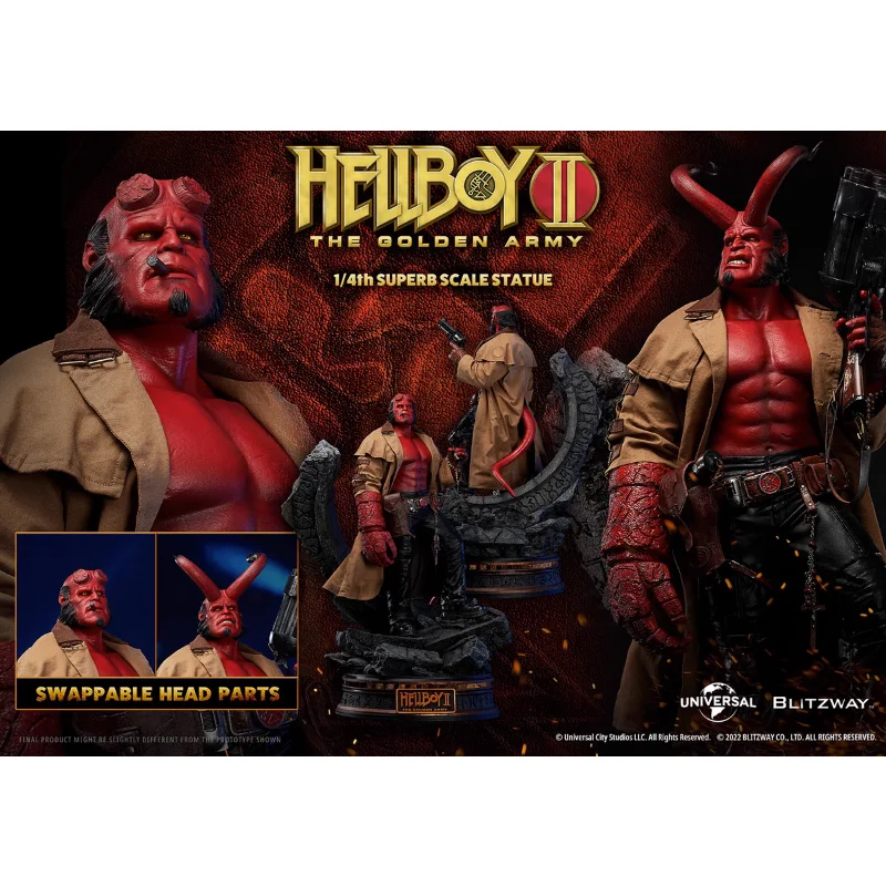

Blitzway 1/4 HellBoy II GoldenArmy Hellboy BW-SS-21301 Action Figure Model Hobbies Collection