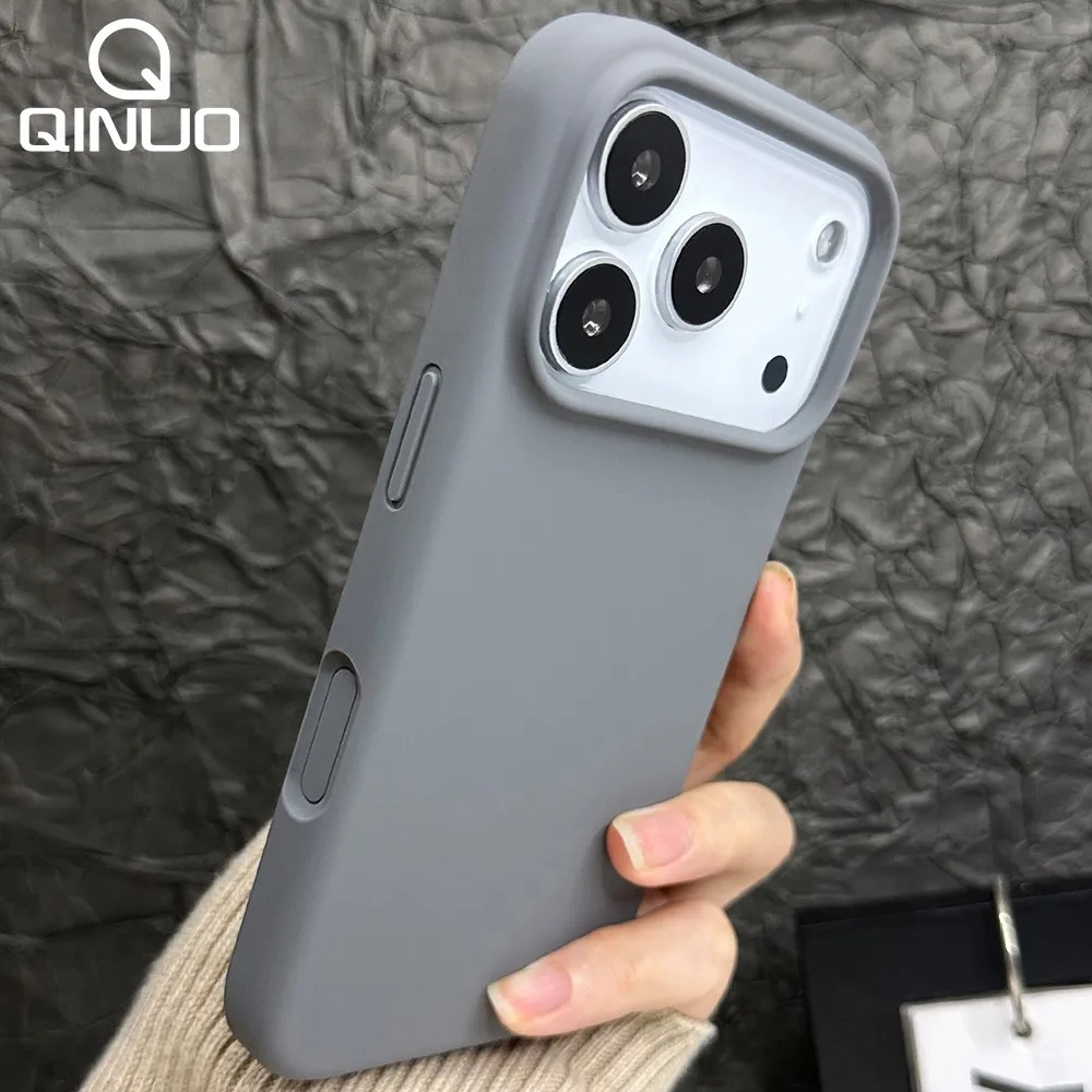 Luxury Liquid Silicone Shockproof Matte Soft Cover with Silicone Button Protection