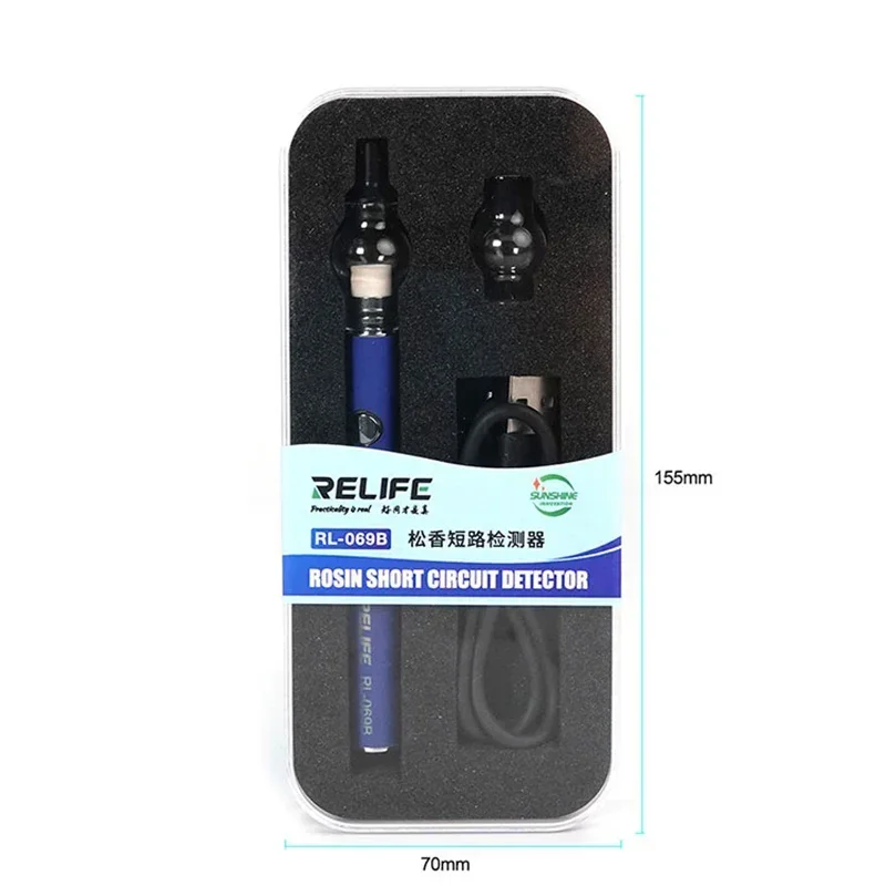 RELIFE RL-069B Rosin Atomizer Short Circuit Detection Tool Rosin Pen No Soldering Iron for Mobile Phone Repair Rosin Flux Pen