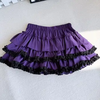 2025 New Y2K Spicy Girl Subculture Punk Girl Anti exposure Half length Skirt Harajuku Style Trend Pumpkin Cake Puff Short Skirts 1