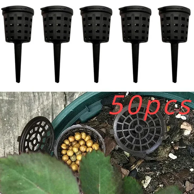 50 Pcs/pack Plants Fertilizer Basket for Flower Pot Osmocote Bonsai Orchid 2