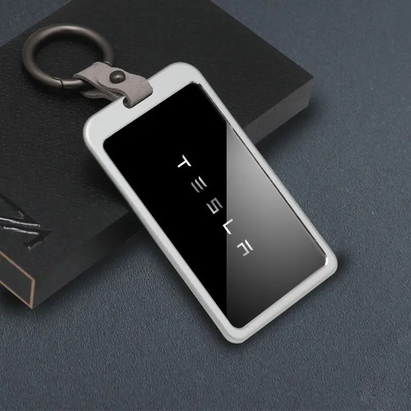 Key Case Key Case Cover For Tesla Model 3 Model Y Silicone Key Case Card Holder Protector Cover Card Holder