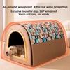 2025 New Dog Kennel Winter Warm Large Dog Oversized Dog House House Closed Winter Removable Golden Pet Four Seasons Use 4