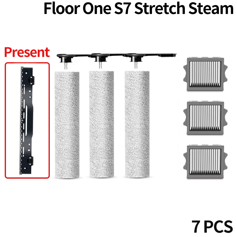 Pour Tineco FLOOR ONE S7 Stretch Aspirateur Sec Ultra Humide Rouleau De Brosse De Remplacement Et Filtre HEPA Accessoires Pièces De Rechange