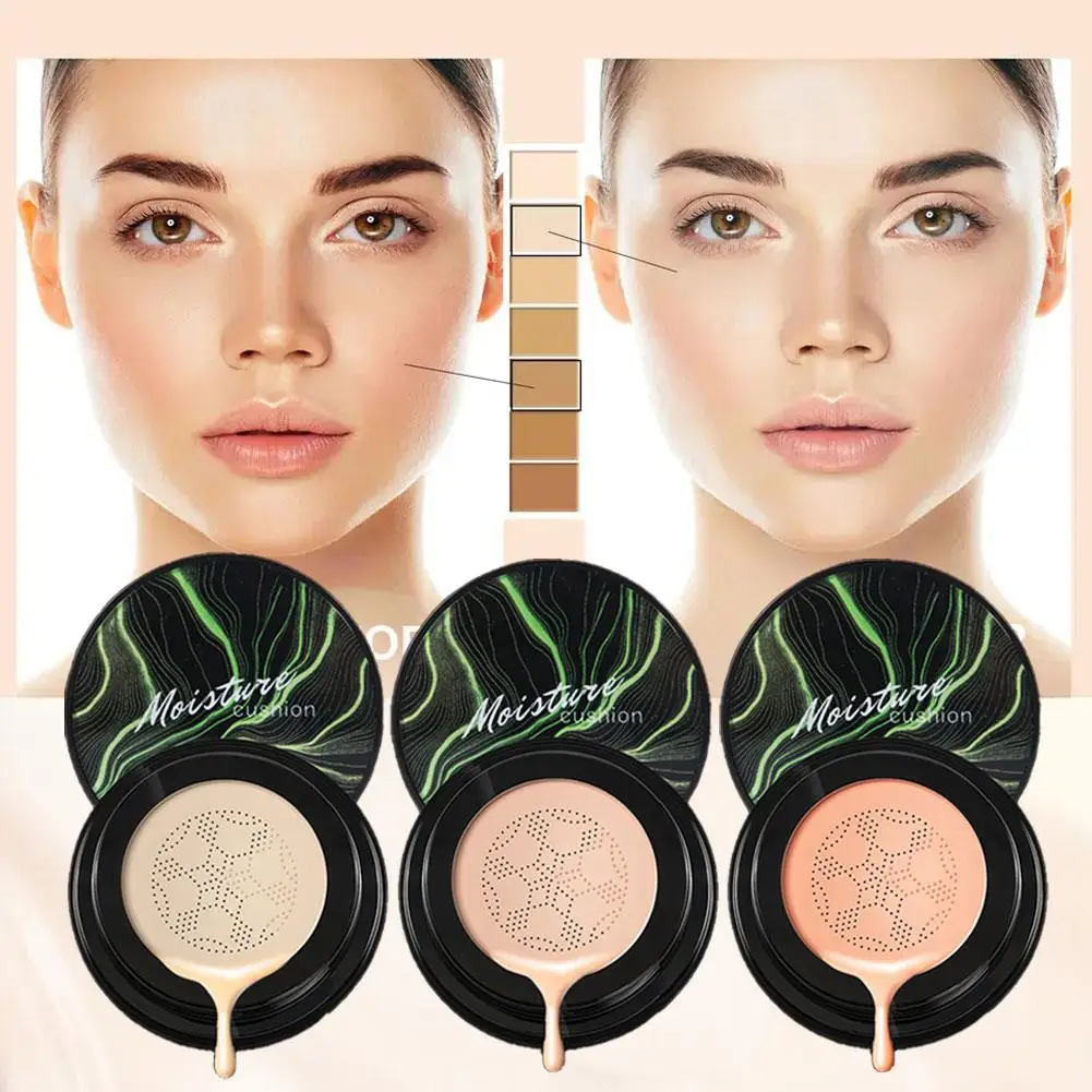 

Mushroom Head Air Cushion BB Cream Foundation Oil-control Makeup Waterproof Air-permeable Concealer Whitening Moisturizing K0X8