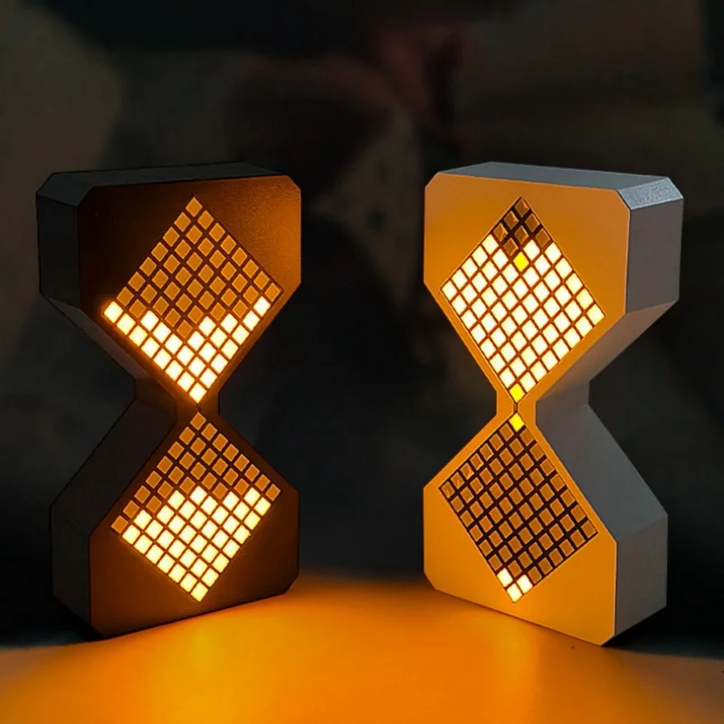 DIY Digital Hourglass Timers Birthday Gift Toys LED Electronic Hourglass Cyber Style Home Decoration Birthday Christmas Gift
