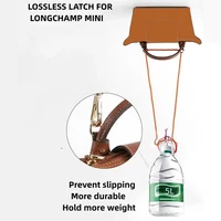 1 ensemble de sangles de sac pour Longchamp Mini, ensemble de sangles d'épaule en cuir véritable sans poinçon, accessoires de sac à bandoulière de Transformation 4