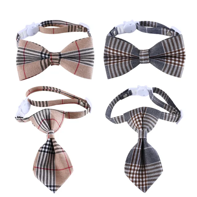 1pc Adjustable Plaid Cat Collar with Bow Tie - Adjustable Comfortable Collar, Perfect for Holiday Dress Up and Everyday Wear 4