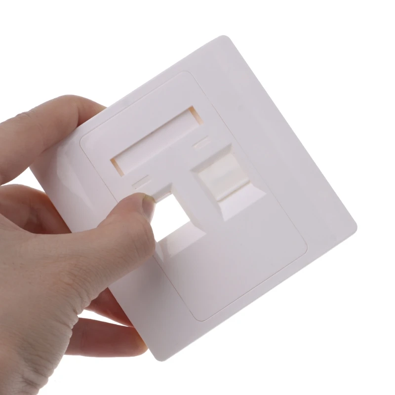 

Настенная сетевая панель с 2 портами RJ45 с разъемом «мама-мама» 86x86 мм