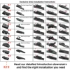 For BMW 3 Series F30 F31 F34 G20 G21 Front Wiper Blades 2012-2025 2022 2023 2024 2025 Windscreen Windshield Window Accessories 6