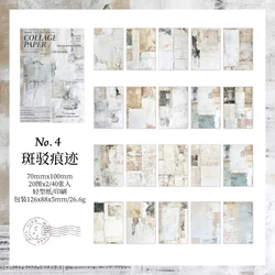 Vintage Distressed Lightweight Paper Set - Aesthetic Grunge Scrapbook Ephemera (40 Pieces) (Vintage Marks)