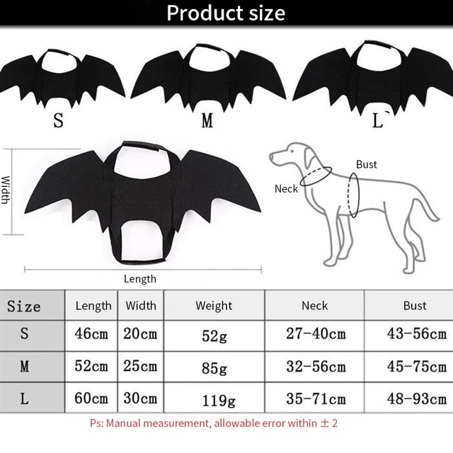 Fashion Cat Clothes Bat Wings Funny Dog Costume Artificial Wing Pet Cosplay Prop Halloween Christmas Cat Costume Pet Products 6