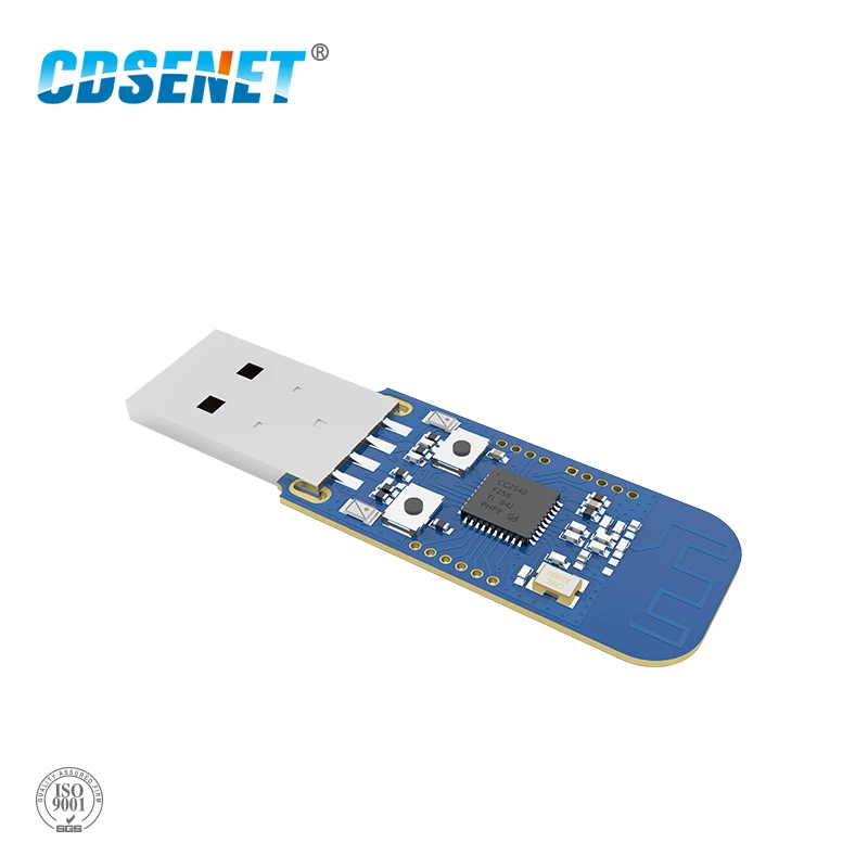 CDSENET 2.4GHz Zigbee usb CC2531 Case 4dBm Wireless Transceiver  E18-2G4U04B USB Connector IO Port IoT PCB Transmitter Receiver