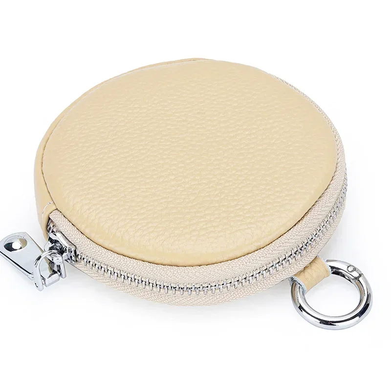 Leather EDC Coin and Key Pouch - Compact Accessory Organizer