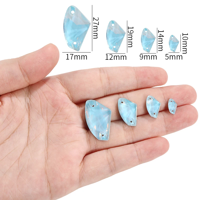 3270 Dreieck DIY Nähen Kristall Strass 12 Mm, 16 Mm, 22 Mm Steine