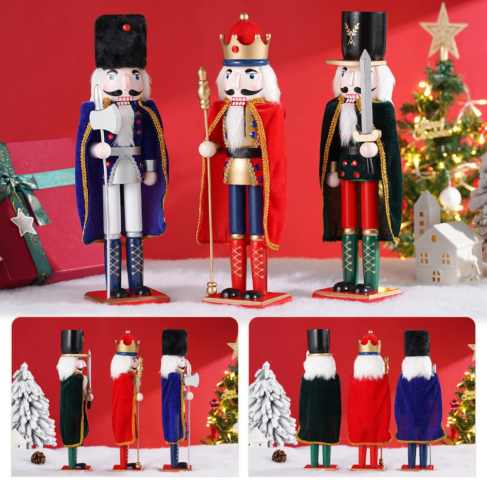 Wooden Christmas Nutcracker Soldier Decorative Doll