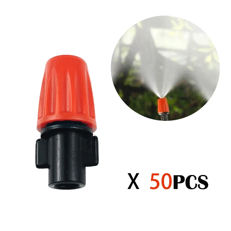 Kit Riego Por Goteo 50 Piezas - Boquillas Ajustables, Postes 11 Cm | Para Huerto Jardín Macetas