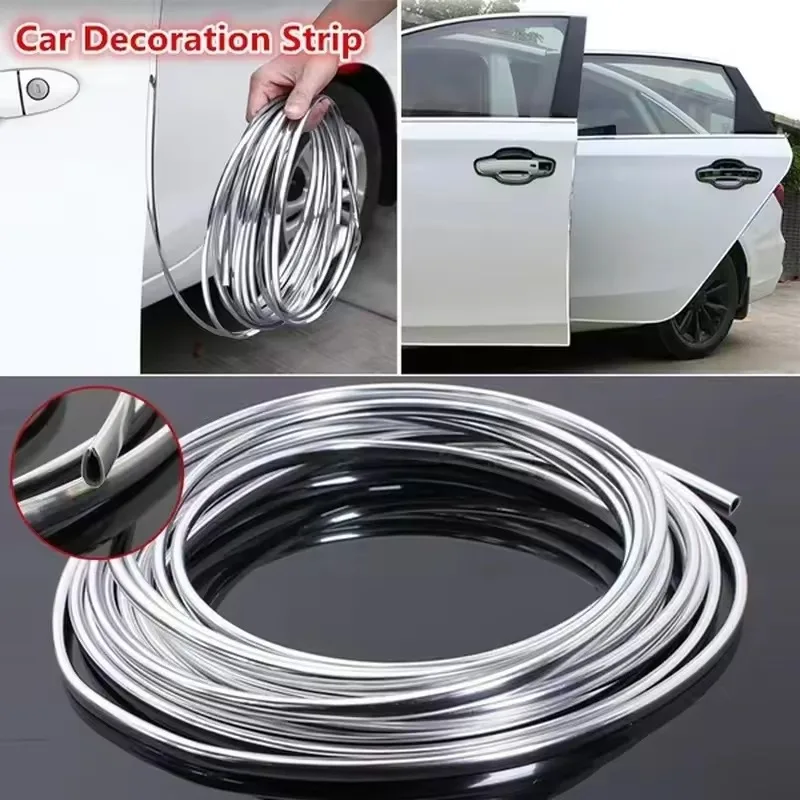 Chrome Car Door Edge Protector Trim Strip Moulding