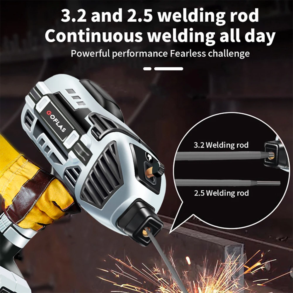4600W 110V/220V&plusmn;15% Handheld Arc Welder Home Electric Welder Fully Automatic Smart With Toolbox/Welding Mask/Steel Brush