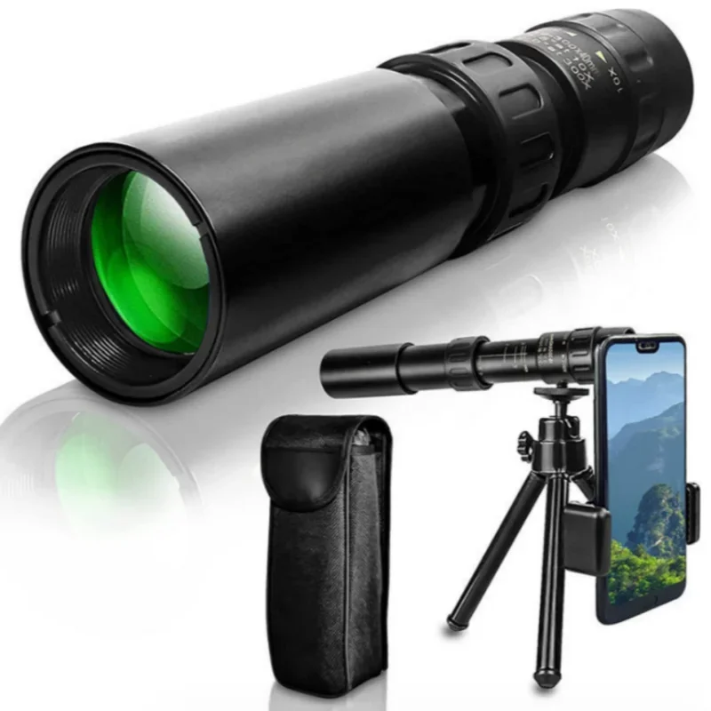 

Мощный металлический бинокль HD Bak4 с увеличением 10-300X, качественный портативный профессиональный телескоп для охоты