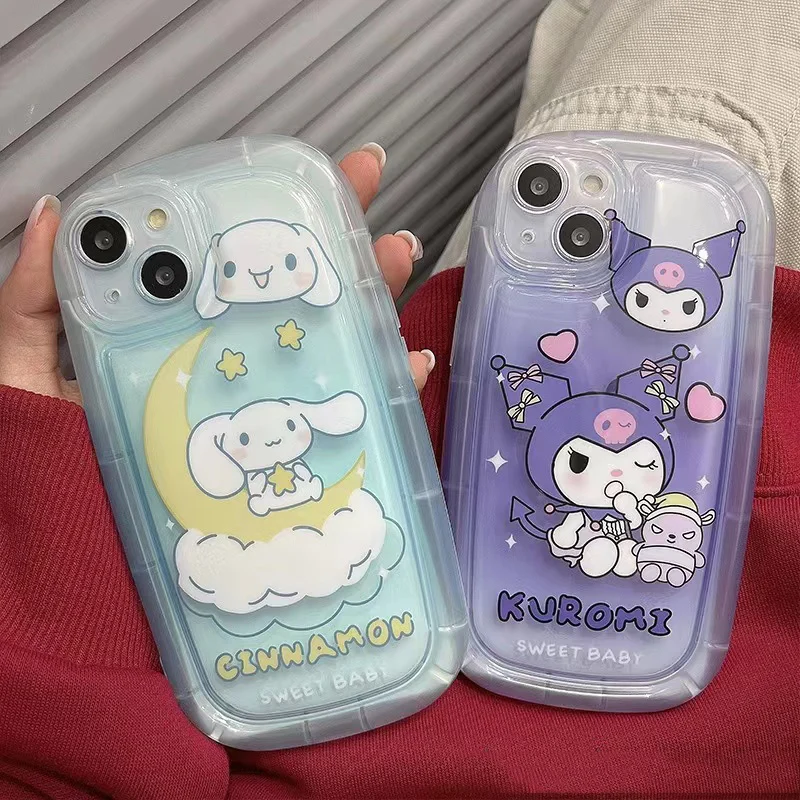 OPPO - るりっこちゃん Cartoon Kitty Cinnamoroll Kuromi Tpu Case For OPPO Reno 7 8