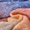 200M Rainbow Gradient Color Cake Yarn Organic Cotton Blend Yarn DIY Hand-woven Yarn Spring/Summer Crochet Skirt Shawl Lace Line 4