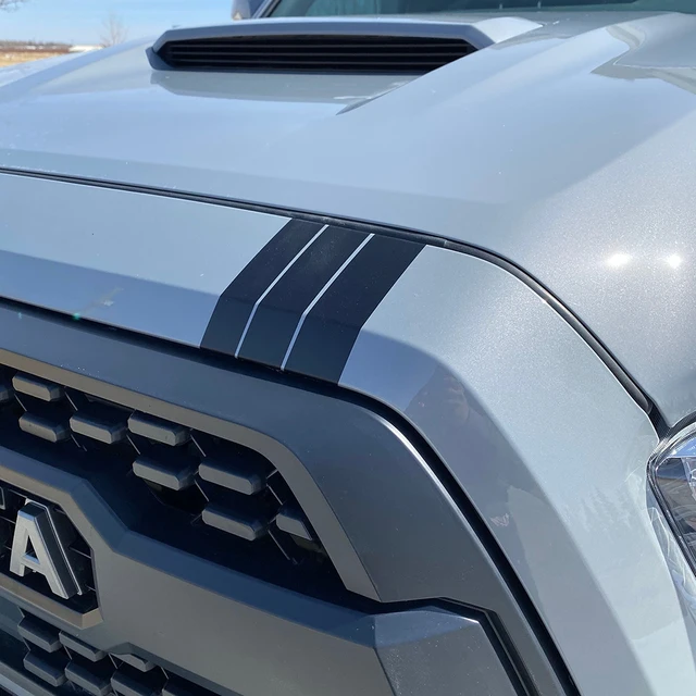 Tacoma Upper Grille 3 Racing Stripe Decals | Universal Car or Truck Grille Racing Stripe Decal Stickers
