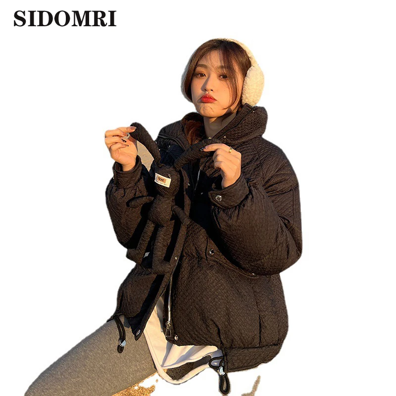 

New Arrivals Winter women Rabbit toy Stand collar down cotton-padded coat new collection loose thickened cotton-padded coat