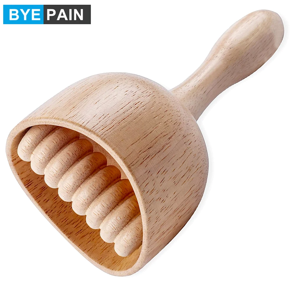 Wood Therapy Swedish Massage Cup with Roller, Handheld Wooden Massage Cup, Wood Cupping Therapy Massage Tool, Anti-Cellulite pana dora swedish wood 100