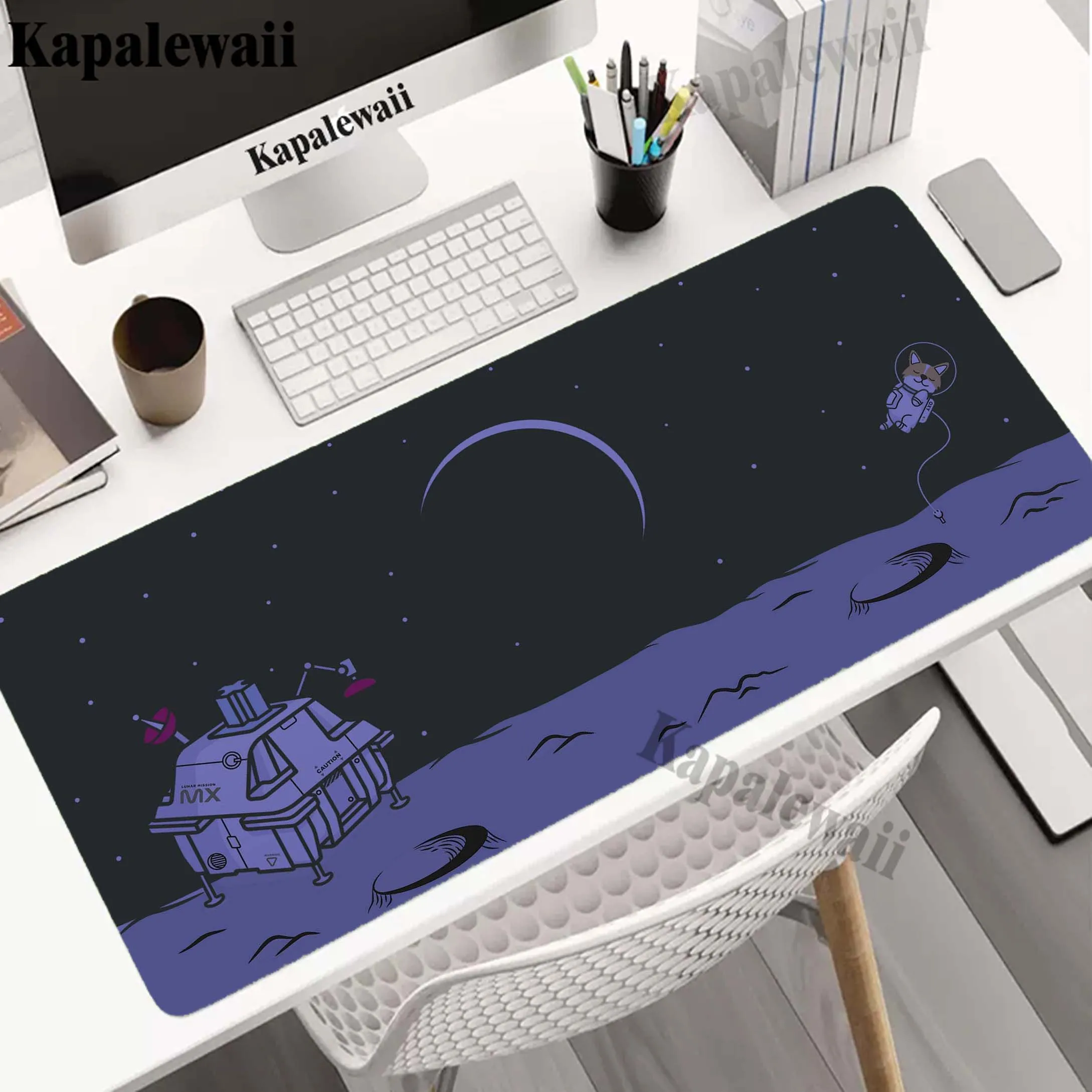 

Outer Space Keyboard Extended Mousepad Gaming Speed Keyboard Pads Doggie Desk Mat Office Mouse Pad Tapis De Souris 900x400mm XXL