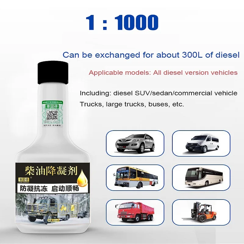 Professional Cold Weather Diesel Anti-Gel Additive High Performance Anti-Clouding Agent for Trucks Vehicles
