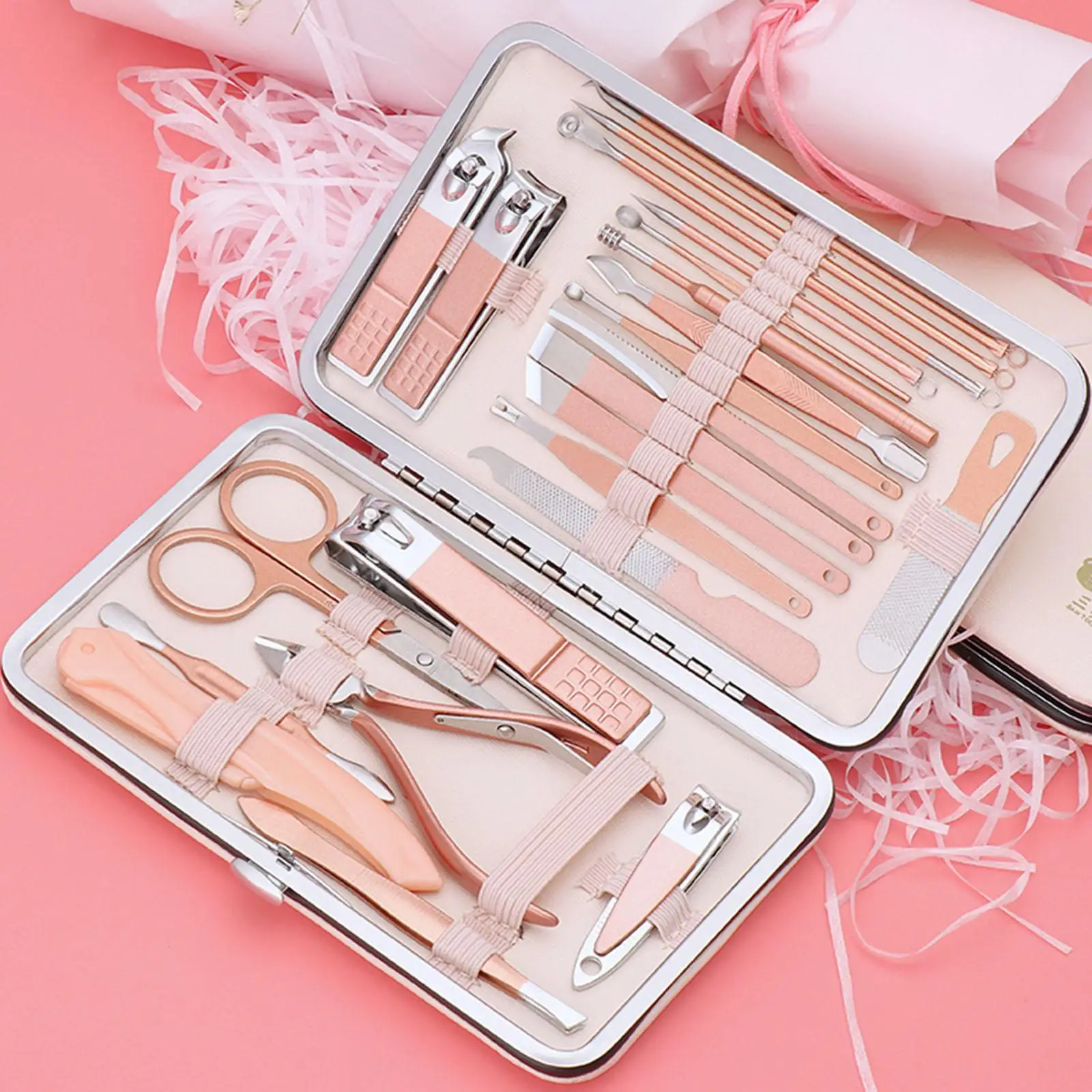 23x Manicure Nail Set Ear Spoon Cuticle for Nail Care