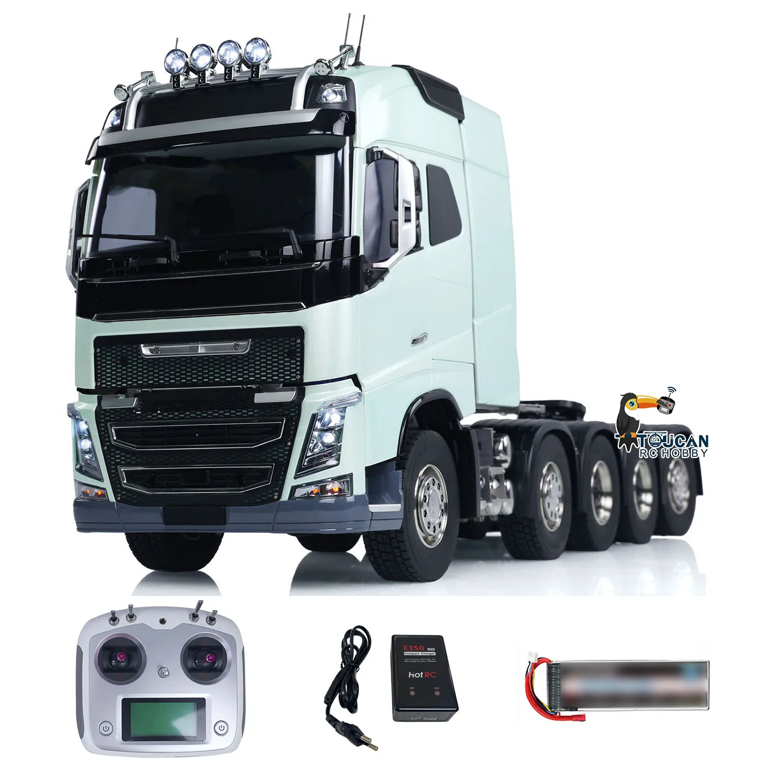1/14 Scale 10x10 FH16-750 Radio Control Tractor Truck Car Metal Chassis RTR Ready to Run Truck Model RC Toys Model THZH1821 3