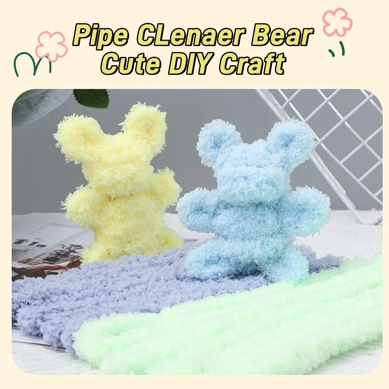 Chenille Pipe Cleaners Chenille Craft Supplies Craft Supplies 5 Pieces Each One Meter Long Jumbo Coral Fleece Material Pipe Cleaner Chenille Stems For Kids DIY