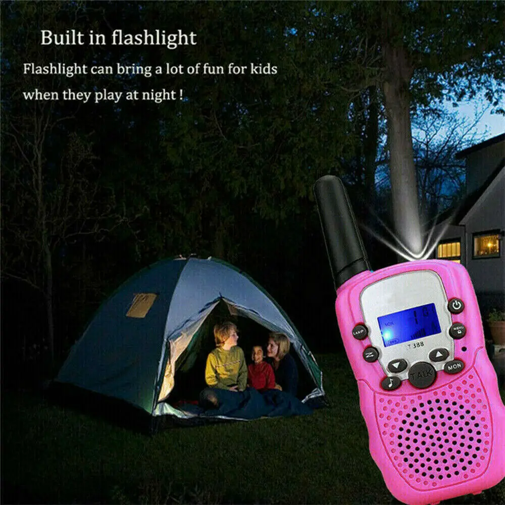 2pcs Children Walkie Talkies Long Range Wireless Civilian 3km