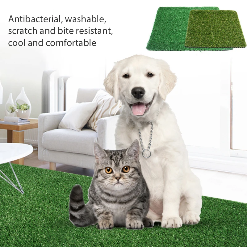 1PCS Pet Simulation Lawn Mat Green Artificial Turf Dog Urinating Mat