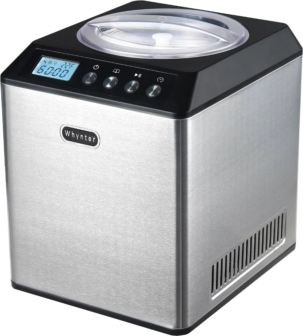 

Whynter ICM-201SB Upright Automatic Ice Cream Maker with Built-in Compressor, no pre-freezing, LCD Digital Display, 2.1 Quart