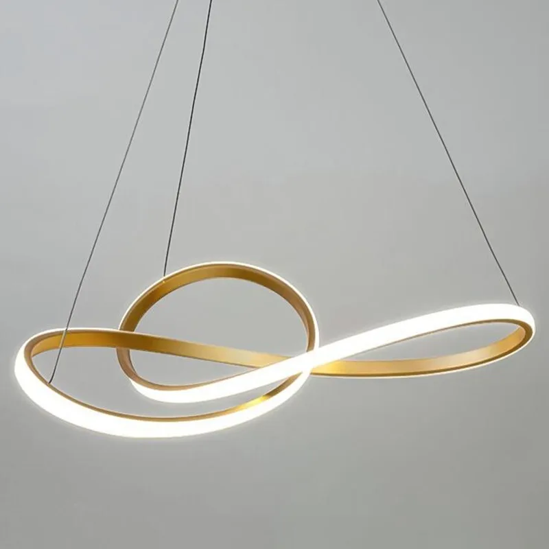 

Modern Chandeliers For Dining Living Room Chrome Plated Gold Study Bedroom Pendant light Indoor Hanging light Home Alex control