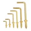 10/20pcs L shape Dresser Cup Hooks Right Angle Screws photo hanger Light Hook line Storage hooks Frame Accessories 1
