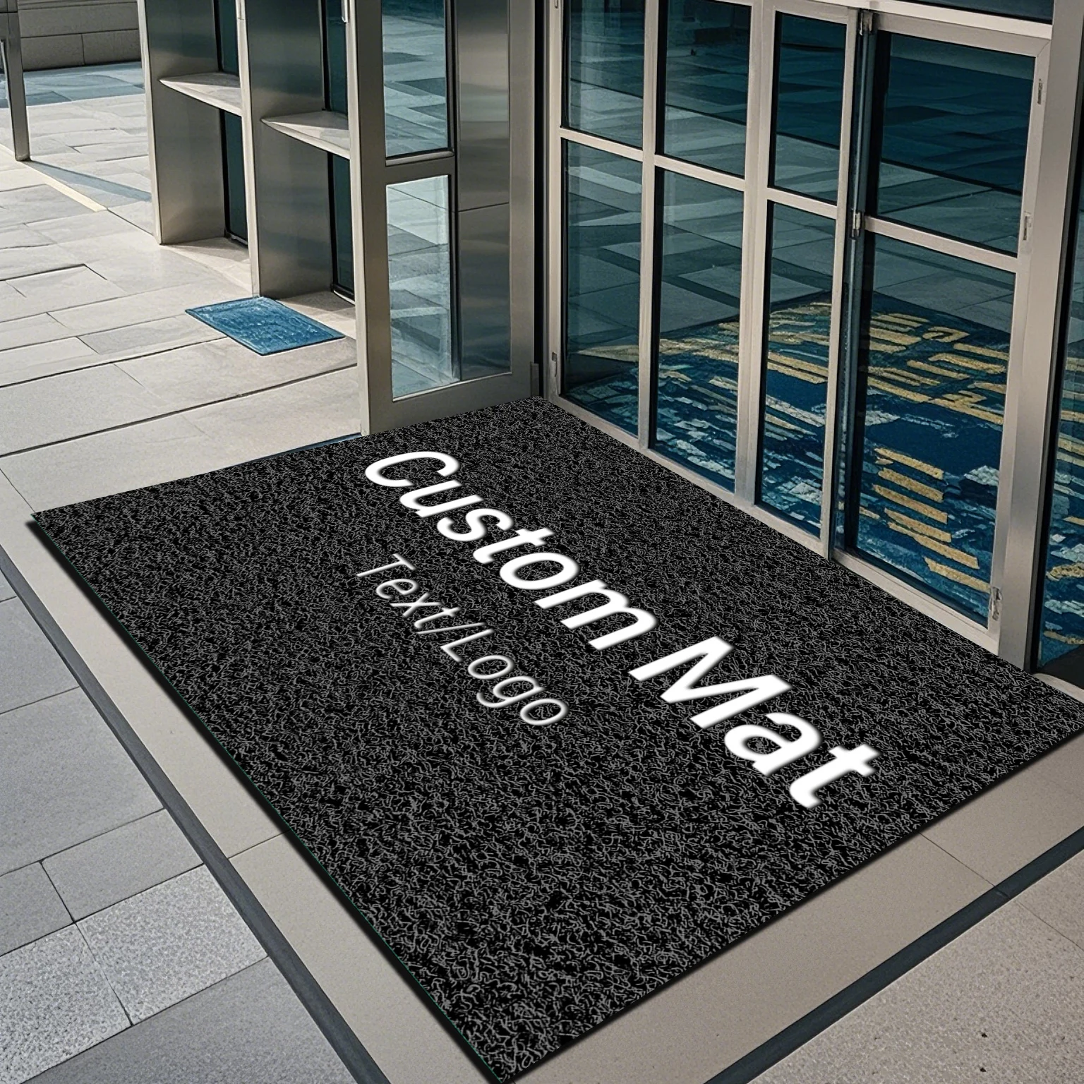 Personalized Carpet Outdoor Business Office Building Entrance Logo Custom Shopping Mall Entrance Doormat Hotel Welcome Foot Mat 3