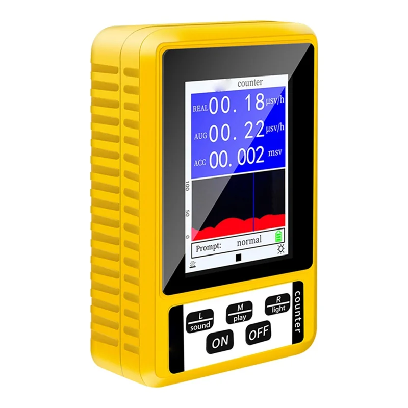 Nuclear Radiation Detector With LCD Display Screen Dosimeter Detectors Beta Gamma X-Ray Tester Portable