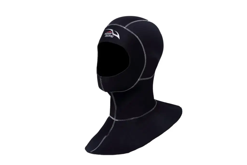 3mm Neoprene Scuba Diving Hood With Shoulder Snorkeling Equipment Hat Cap Winter Swim Warm Wetsuit Spearfishing 5