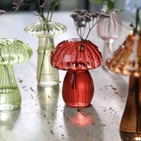 Transparent Mushroom Glass Vase Aromatherapy Bottle Home Small Vase Hydroponic Flower Pot Simple Table Decoration Home Decor 1