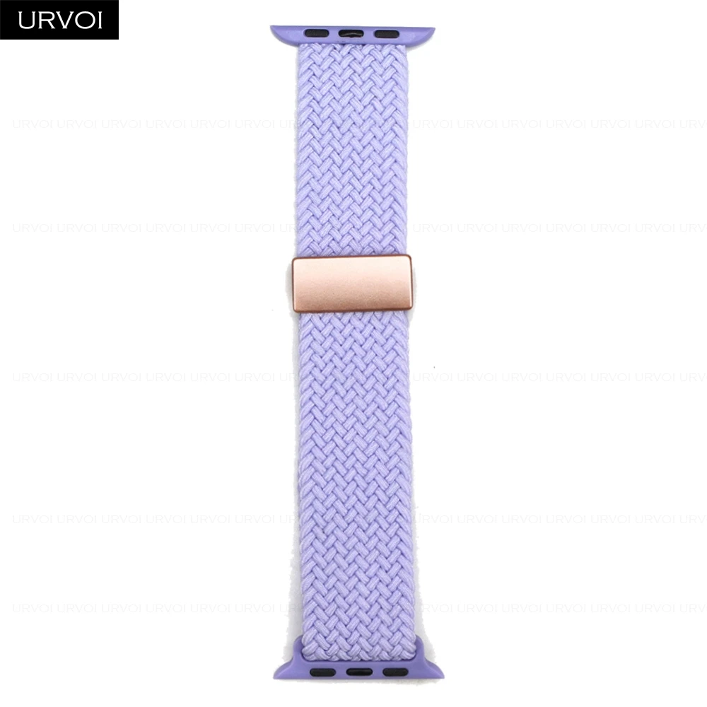 Braided Elastic Nylon Wristband with Magnetic Fold Buckle