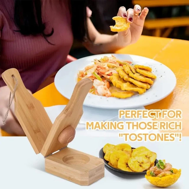 Wooden Banana Smasher Maker For Fried Plantains Chips Meatball Maker Mold  Plantain Masher Clearance Potatoes Kitchen Stuff - AliExpress