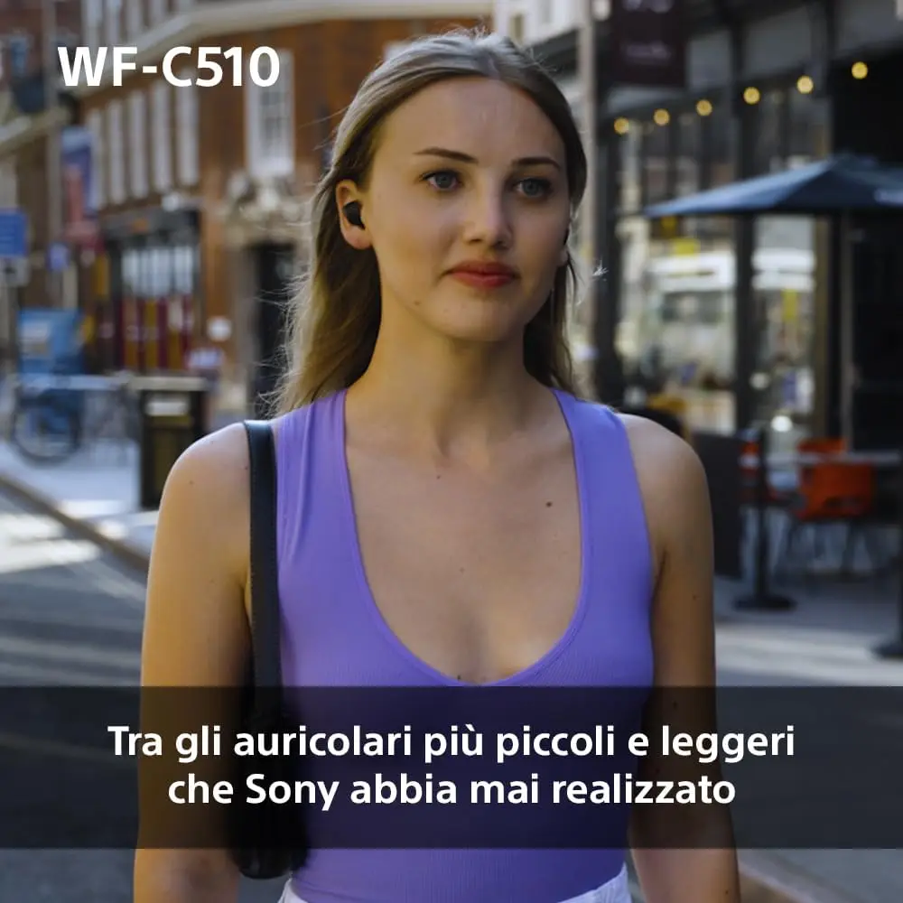 Sony Wf C510 Wireless Bluetooth Earbuds With Deep Bass, Clear Call Quality Resistance Long Battery Life Quick Charging, Alina Gadgets