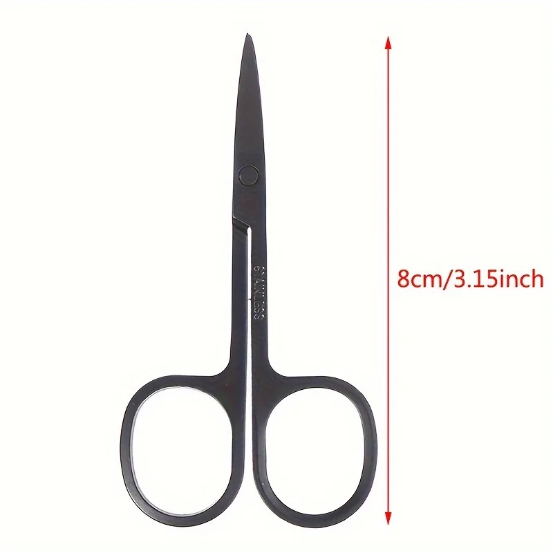 1/2/3Pcs Stainless Steel Beauty Scissors, Eyebrow Nose Eyelash Cuticle Trimmer, Sharp Grooming Tool for Personal Care Epilation 2